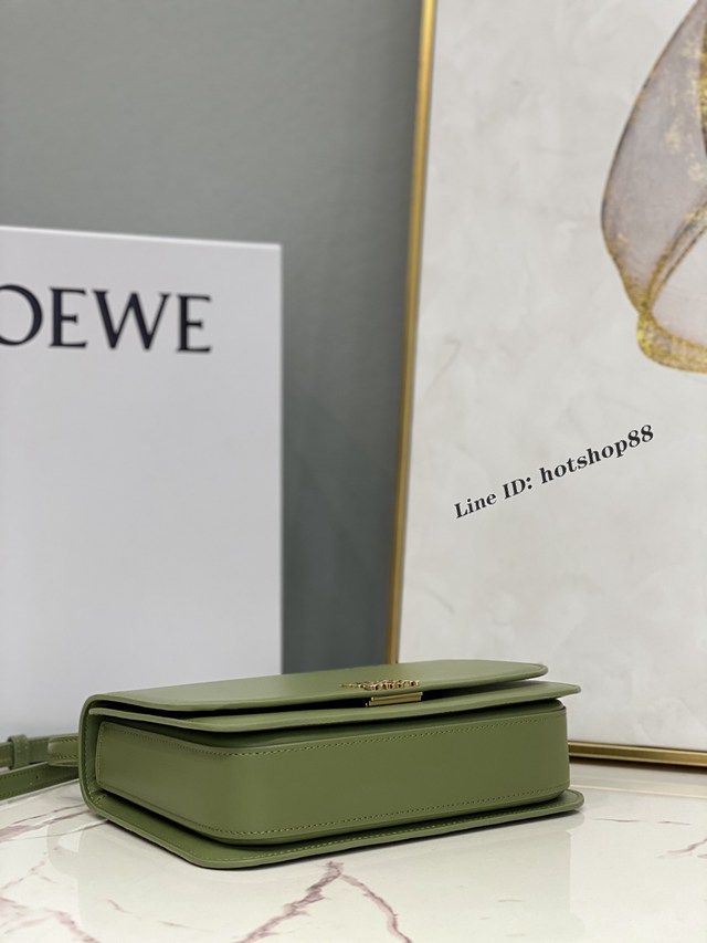 Loewe專櫃2022全新Goya系列中號手袋 羅意威爆款純色全皮肩背斜挎女包 lyw1067